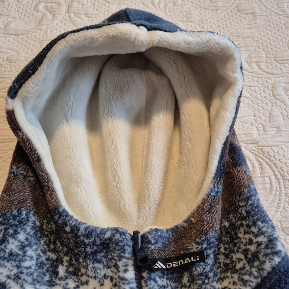 Denali Vintage Sherpa women's Large reversible fleece jacket thick, VGUC - Picture 7 of 11